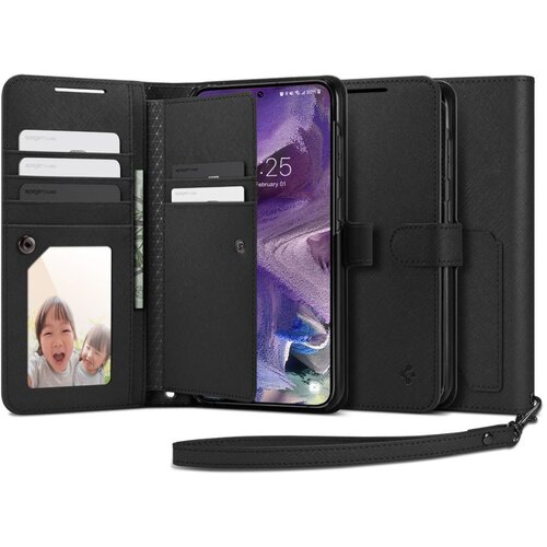 Spigen - Wallet S Plus za Samsung Galaxy S23 - crna Slike