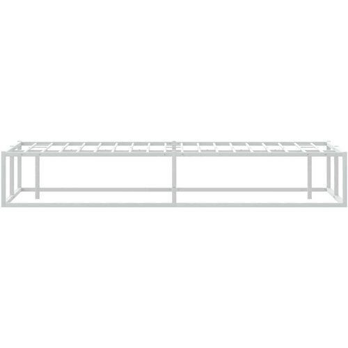 VidaXL Okvir kreveta bez madraca Bijeli 120x200 cm Metalni Slike