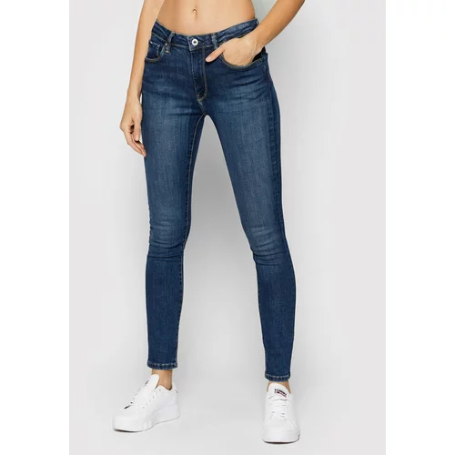 PepeJeans Jeans hlače Regent PL204171 Mornarsko modra Skinny Fit
