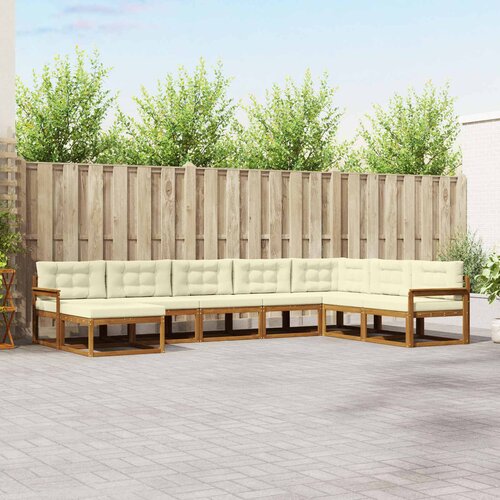  Set vanjskih sofa 8 kom. Prirodna i krem Smeđa 406 x 247,5 x 73 cm Cijene