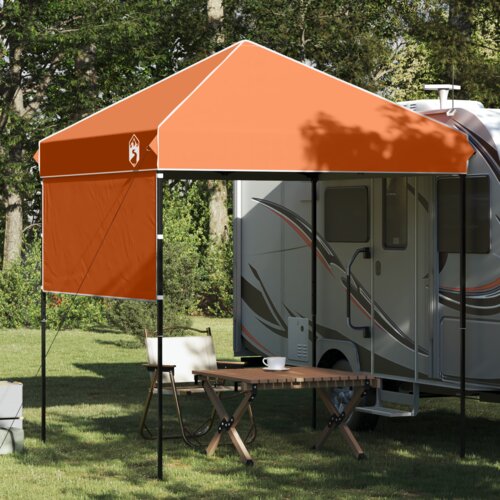 VidaXL &amp;Scaron;ator s nadstre&amp;scaron;nicom Narančasta 200 x 200 cm Oxford tkanina Slike