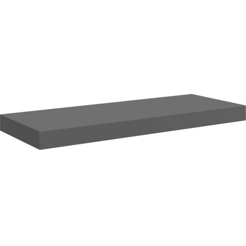  Plutajuće zidne police 4 kom sjajne sive 60 x 23,5 x 3,8 cm MDF Slike