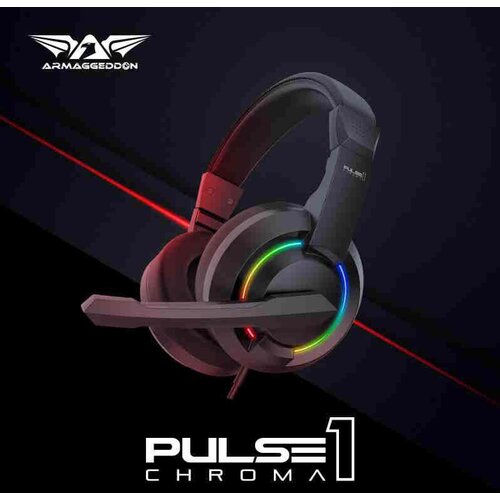 Armaggeddon PULSE 1 CHROMA Stereo Headset slu&amp;scaron;alice Slike