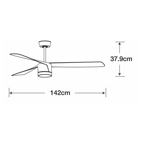  Lucci air 213281 - Plafonski ventilator PEREGRINE 1xGX53/12W/230V crna + daljinski upravljač Slike