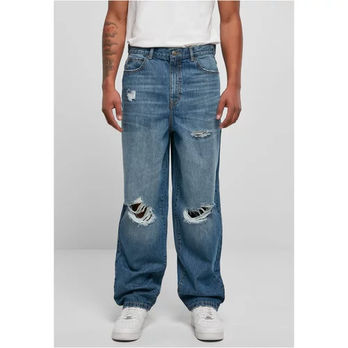UC Men Distressed jeans from the 90s medium dark blue ruined washed