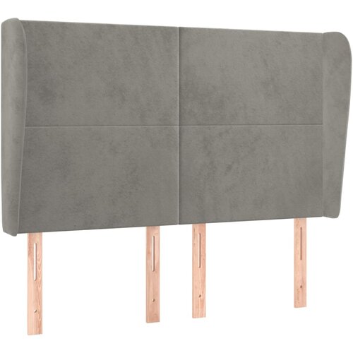 Maison Chic vzglavna omarica - nočna omarica - posteljna omarica z u&scaron;esi svetlo sivo 147x23x118/128 cm žamet, (21711030) Cene