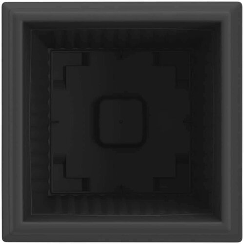  Kvadratna saksija za cvijeće 24 pcs Crna 20 x 20 x 16 cm - Crna 20 x 20 x 16 cm 24 Slike