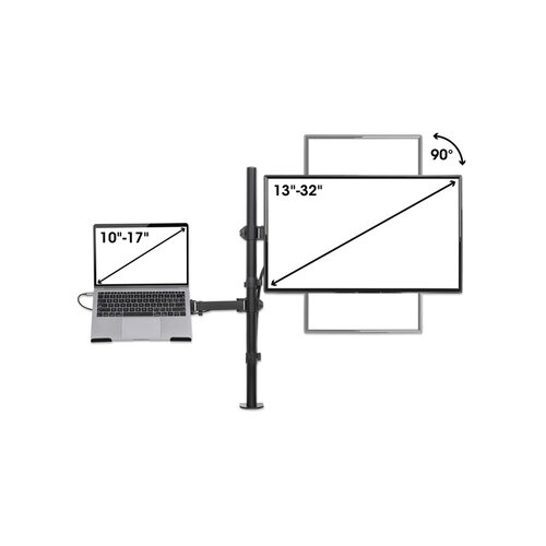 Manhattan Monitor - nosač 2-u-1 kombo za monitor (13"-32") i laptop Cene