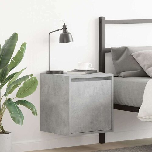  Zidni noćni ormarići 2 kom siva betona 38x34x40 cm Cijene