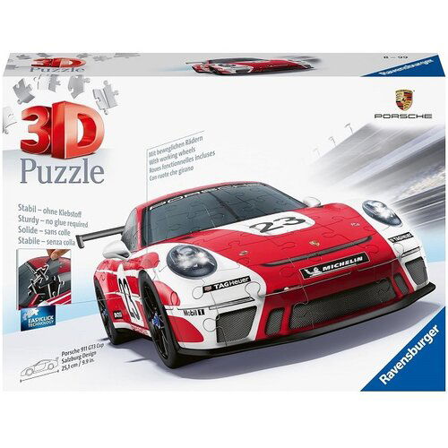 Ravensburger 3D puzzle (slagalice) - Porsche GT3 Cup, crvene boje Cene