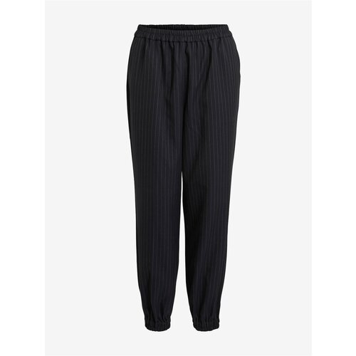 Vila Dark blue striped trousers Petra - Women Cene