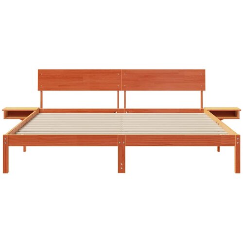  Krevetna konstrukcija s uzglavljem Vosak smeđa 200 x 200 cm Slike
