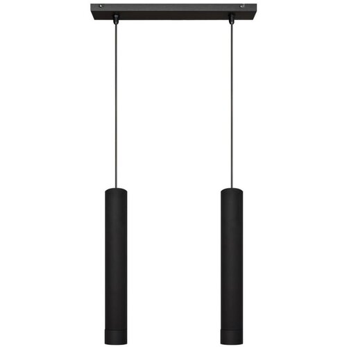  LED luster na sajli TUBA 2xGU10/4,8W/230V crna Cene