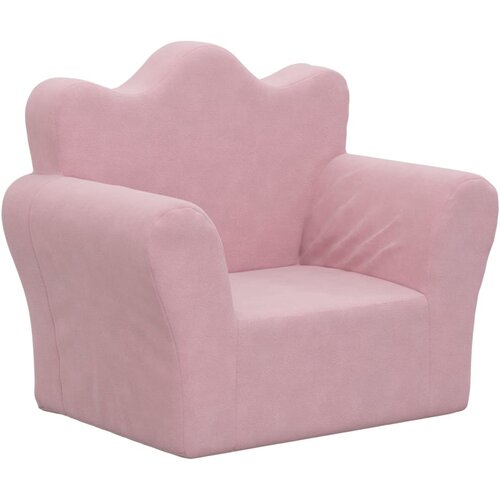  Dječja sofa ružičasta od mekanog pli&amp;scaron;a Slike