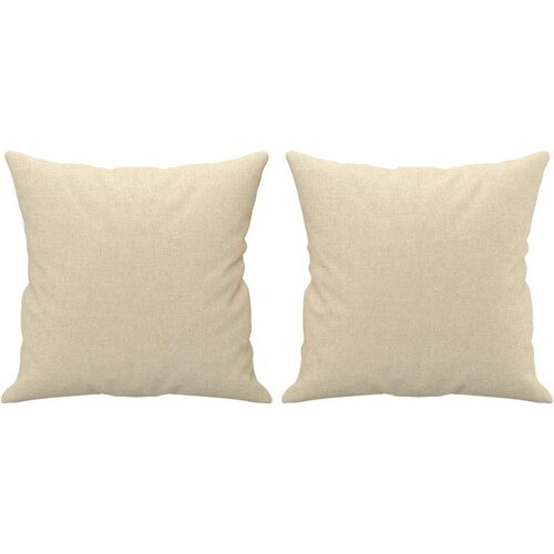  4-dijelni set sofa s jastucima krem od tkanine Slike