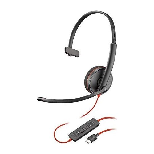 Poly Blackwire 3210 Slu&scaron;alice Žičano Obruč za glavu Pozivi/glazba USB Tip-C Crno Cijene