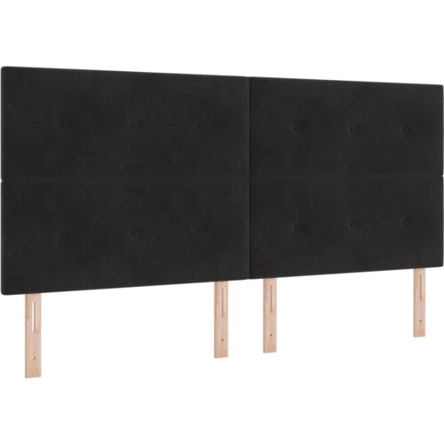 vidaXL LED uzglavlje Crno 100 cm Baršun Cene