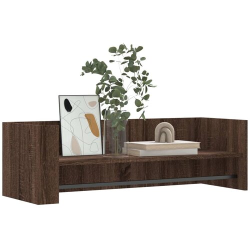  Zidna polica boja hrasta 100x35x30,5 cm od konstruiranog drva Slike