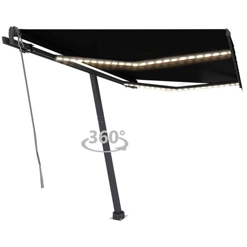  Avtomatska tenda LED + senzor 350x250 cm antracitna, (20728794) Cene