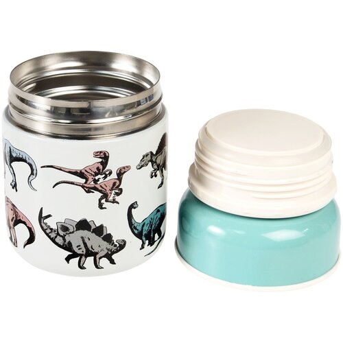 Rex London Plava/krem termosica za hranu/dječja 280 ml Prehistoric Land &amp;ndash; Slike
