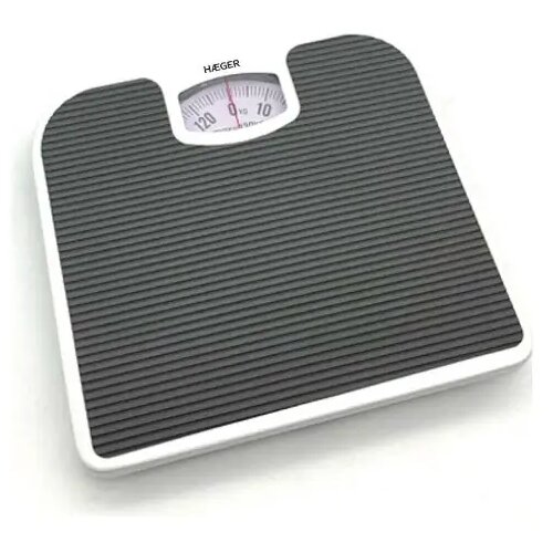 Telesna mehanička vaga 130kg tamno siva Haeger HEBS-MEC.012A Slike