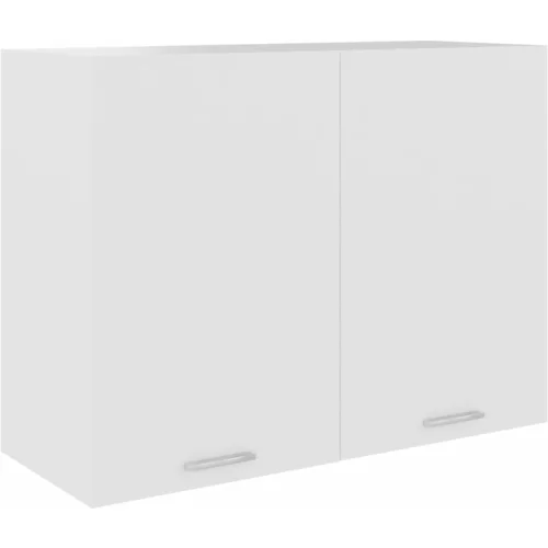 vidaXL Viseča omarica bela 80x31x60 cm iverna plošča