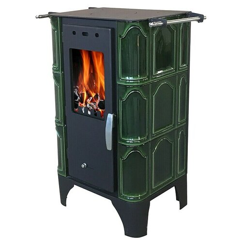  Kamin na drva Piccolino (6 kW, Kapacitet grijanja prostorije: 120 m³, Zelena) Cijene