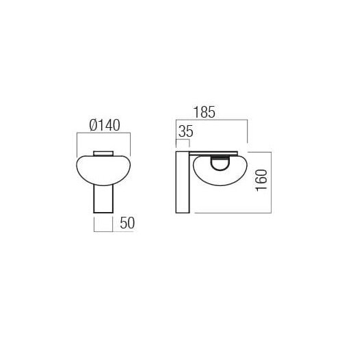  Redo 01-3242 - LED zidno svetlo SINCLAIR LED/6,5W/230V CRI 93 IP21 crno Slike