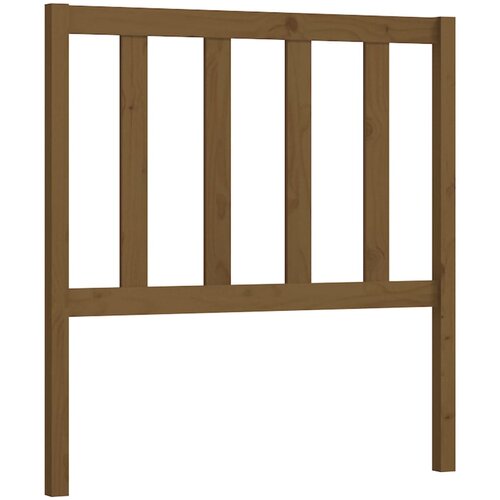Maison Chic posteljno vzglavje - vzglavna omarica - nočna omarica medeno rjavo 106x4x100 cm trdna borovina, (21707420) Cene