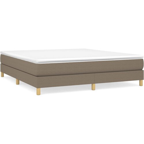 Maison Chic Box spring postelja - Vzmetna postelja z vzmetnico taupe 160x200 cm blago SL21005, (21879424) Cene