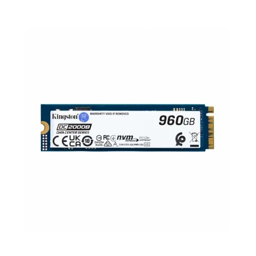 Kingston Serverski NVME SSD DataCentar DC2000B 960GB 2280/7000MBs/1300MBs PLP SEDC2000BM8 Slike