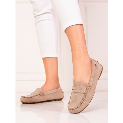SHELOVET Ženske mokasine Beige Slike