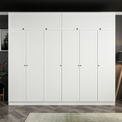 Hanah home garderober Kale-8403, 270x190x52 cm, Beli Slike