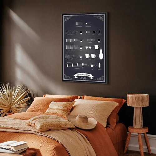  Slika - Kitchen Helper (1 Part) Vertical 40x60 U crnom drvenom okviru Slike