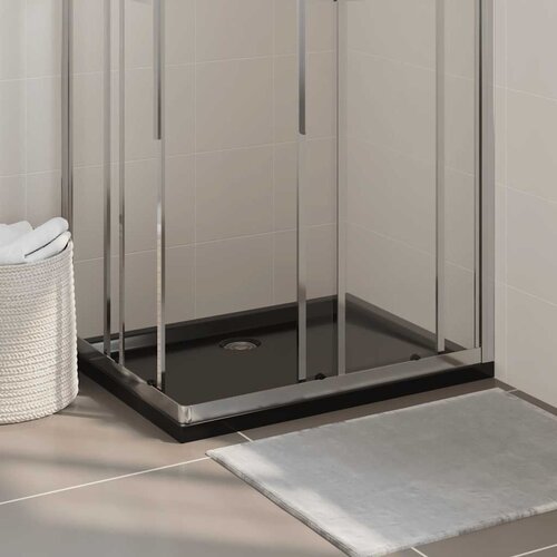  Pravokutna ABS tu&scaron;-kada crna 70 x 90 cm Cijene