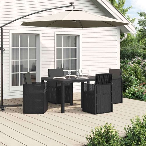  Komplet za jedilnico v vrtu z blazino 5 pcs Antracit PP, (5000301210) Cene