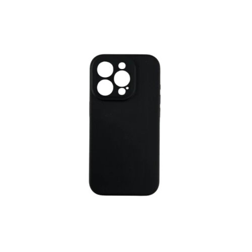 Silikonska SOFT futrola sa zaštitom kamere iPhone 15 Pro Max CRNA Slike