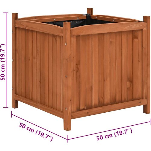  Povi&amp;scaron;ene gredice 2 kom 50 x 50 x 50 cm od jelovine Slike