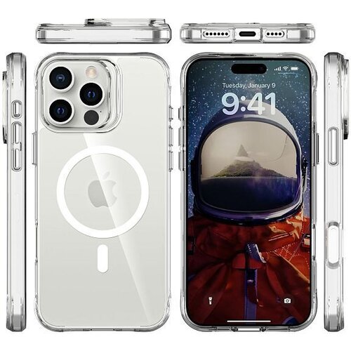 Max Mobile MM TPU IPHONE 16 PRO MAX DROP-PROOF PURE MAGSAFE Clear Slike