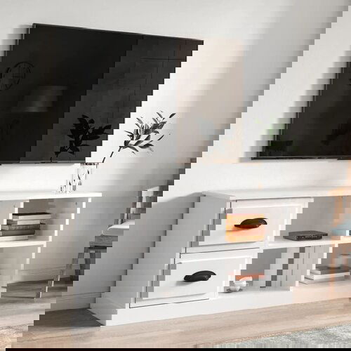 VidaXL TV ormarić sjajni bijeli 102x35 5x47 5 cm konstruirano drvo Slike