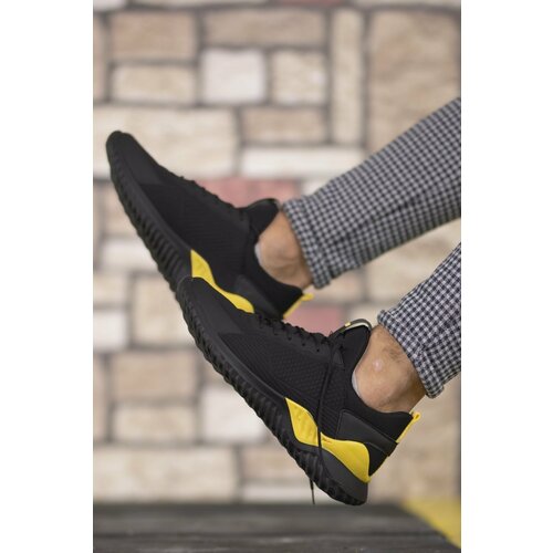 Riccon Black Yellow Unisex Sneakers 00122044 Slike