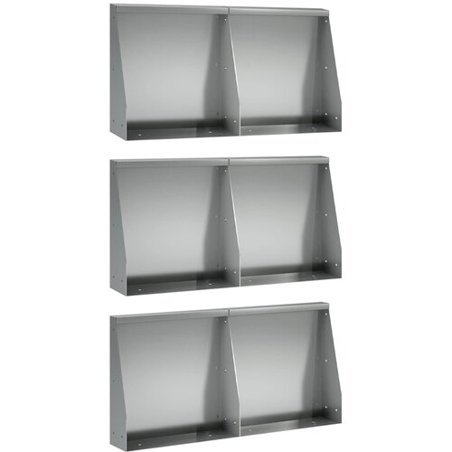  Zid za zadržavanje 6 kom. 40 x 12 x 40 cm Pocinčani čelik Cijene