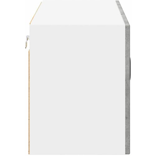  Zidni stakleni ormarić Lucca Betonska siva 80 x 31 x 40 cm Slike