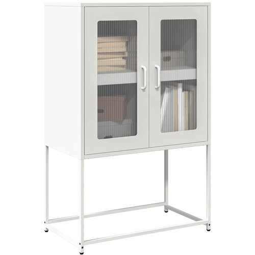 VidaXL Highboard White 68x39x107 cm Steel Slike