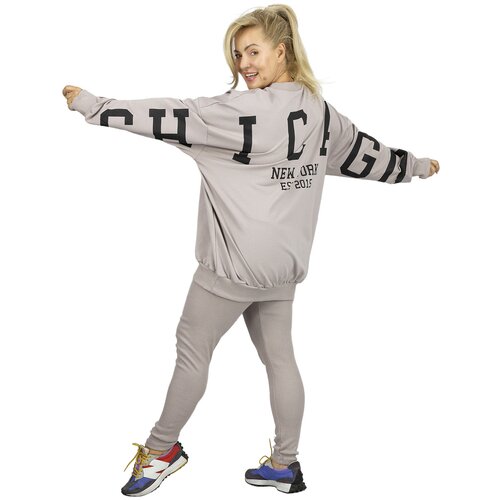 Pri Women&amp;#039;s tracksuit loose sweatshirt + ribbed leggings CHICAGO Slike