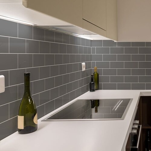 Ambiance Komplet nalepk za ploščice 30 kosov 20x10 cm Subway Tiles Grey - Ambiance Cene