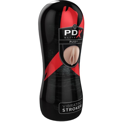 PDX Pussy Vibrating Stroker - vibracijski dildo (naravni) Slike