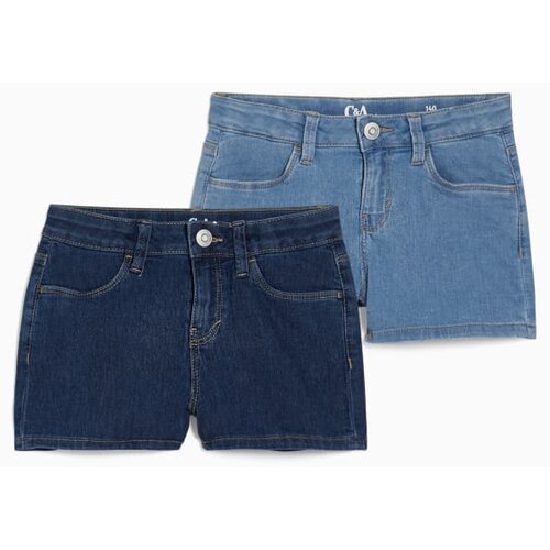 CA teksas šorc za devojčice, 2 komada, teget i plavi Cene