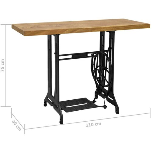 VidaXL Konzolni stol za &amp;scaron;ivaću ma&amp;scaron;inu 110 x 40 x 75 cm Slike