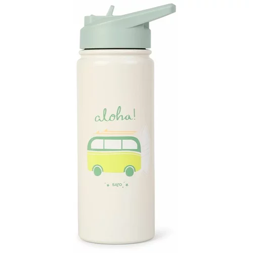 Saro Baby Thermos Bottle with Straw termosica sa slamkom Sand Aloha 500 ml